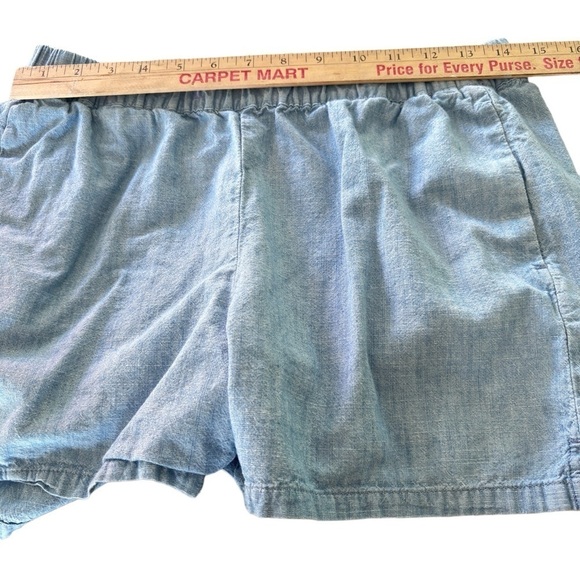 Madewell Women's Elastic Waist Denim Jean Shorts Size Small 100% Cotton Pockets - Picture 6 of 10